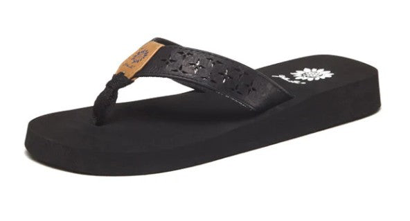 Yellow Box Benji Flip Flop (Black)