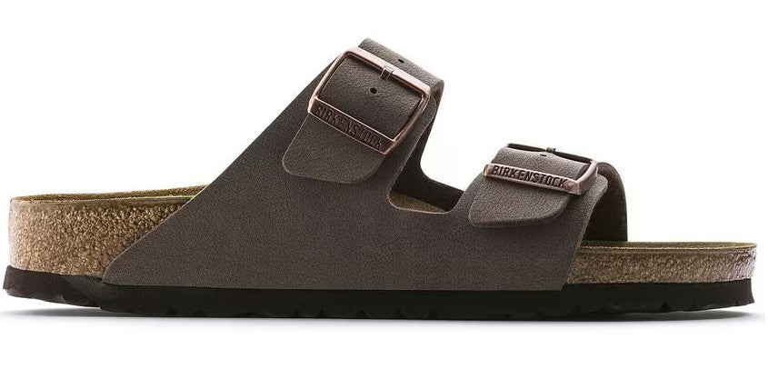 Birkenstock (Unisex) Arizona (Birkibuc-Mocha) (Narrow Width)