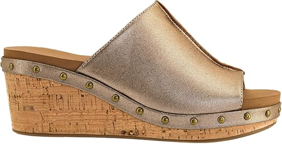 Corkys Hissy Fit Wedge Sandal (Bronze)