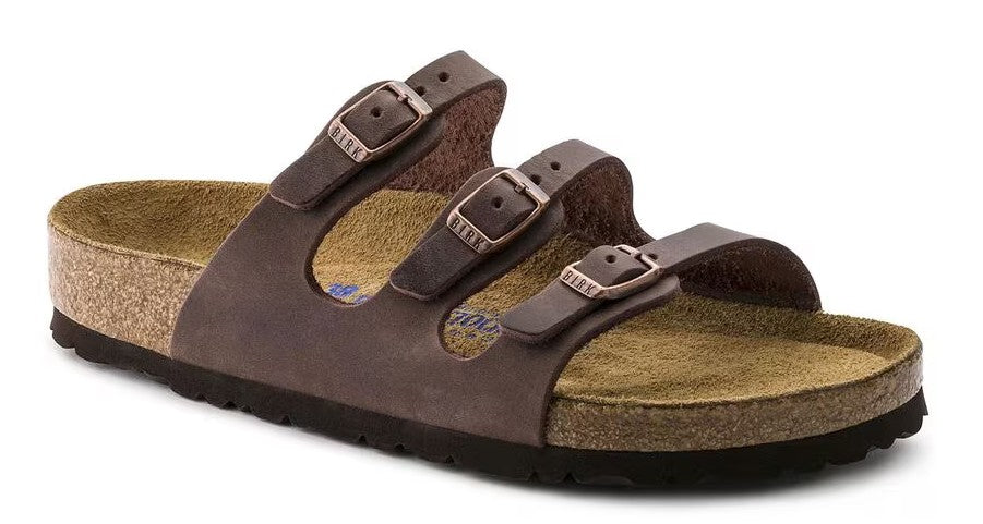 Women's Birkenstock Florida Soft Footbed (Oiled Leather-Habana)