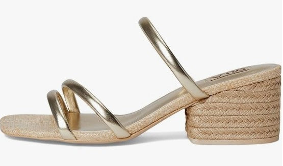MIA Inara-L Blocked Heeled Sandal (Gold)