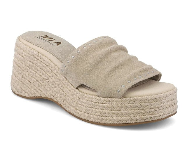 MIA Palmira Wedge Sandal (Sand)