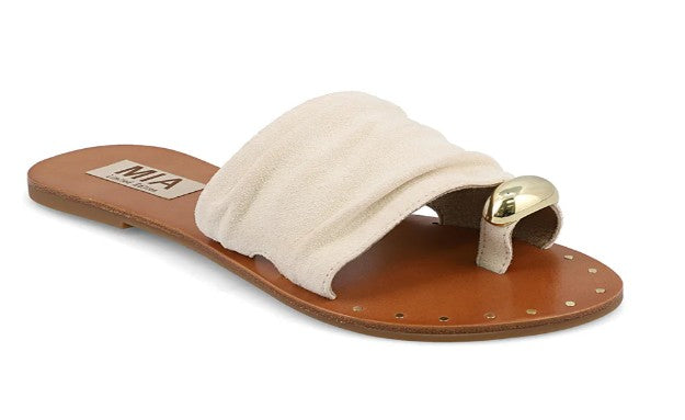 MIA Tiffani Flat Sandal (Bone)
