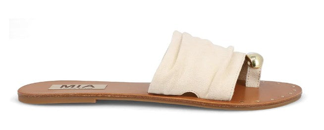 MIA Tiffani Flat Sandal (Bone)