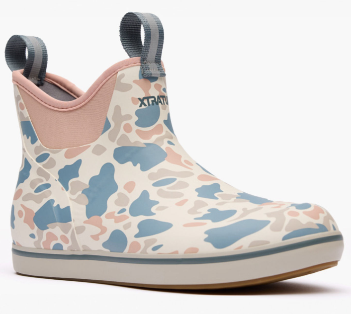 Women's Xtratuf 6" Ivory Duck Camo Ankle Deck Boot