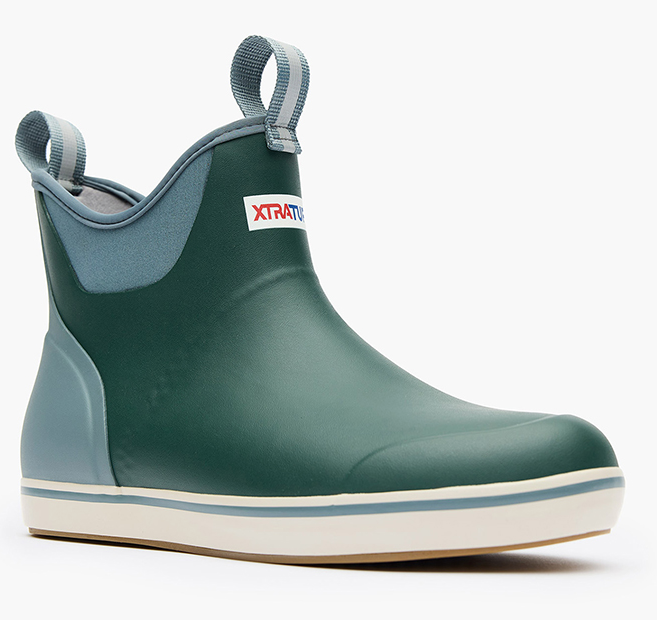 Men's Xtratuf 6" Green Ankle Deck Boot