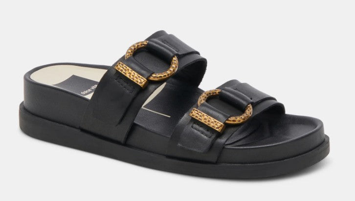 Dolce Vita Soya Sandal (Onyx Leather)