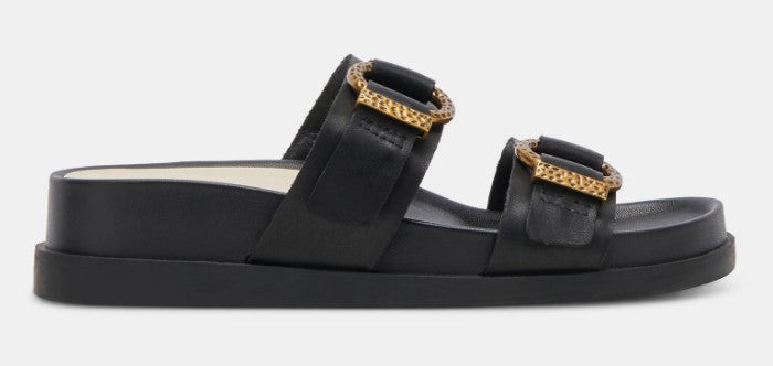 Dolce Vita Soya Sandal (Onyx Leather)
