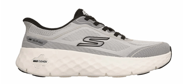 Men's Skechers GO WALK Max Cushioning Flex Hands Free Slip In (Gray/Black)