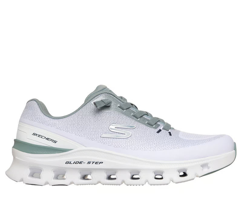 Men's Skechers Glide-Step Pro-Waverra (White/Light Blue)