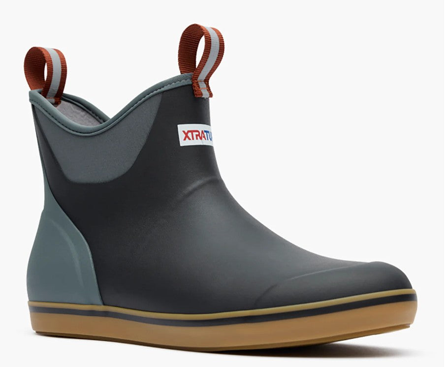Men's Xtratuf 6" Black/Deep Storm Ankle Deck Boot