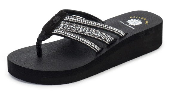 Yellow Box Laka Flatform Sandal (Black/White)
