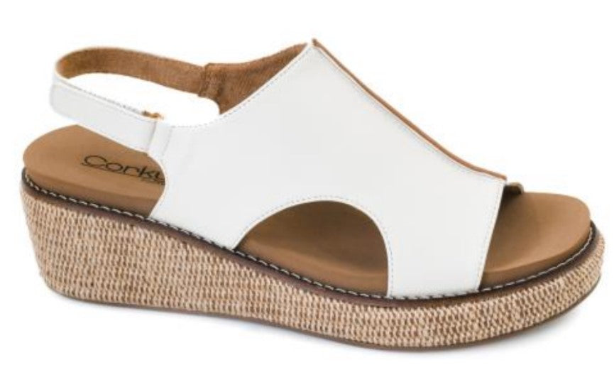 Corkys Volta II Wedge (White)