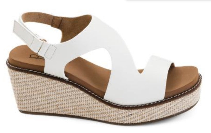Corkys Steppin Out Wedge (White)