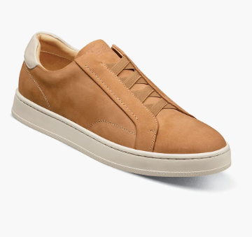 Men's Florsheim Monopoli Elastic Lace To Toe Sneaker (Sand)