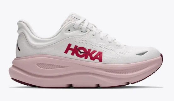 Women's Hoka Bondi 9 (White/Pink Opal)