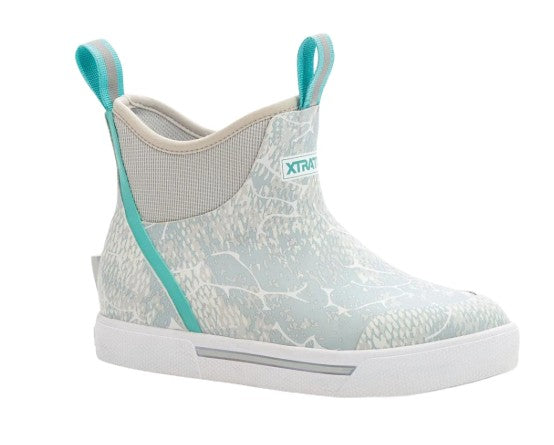 Women's Xtratuf 6" Blue Coho Wheelhouse Ankle Deck Boot