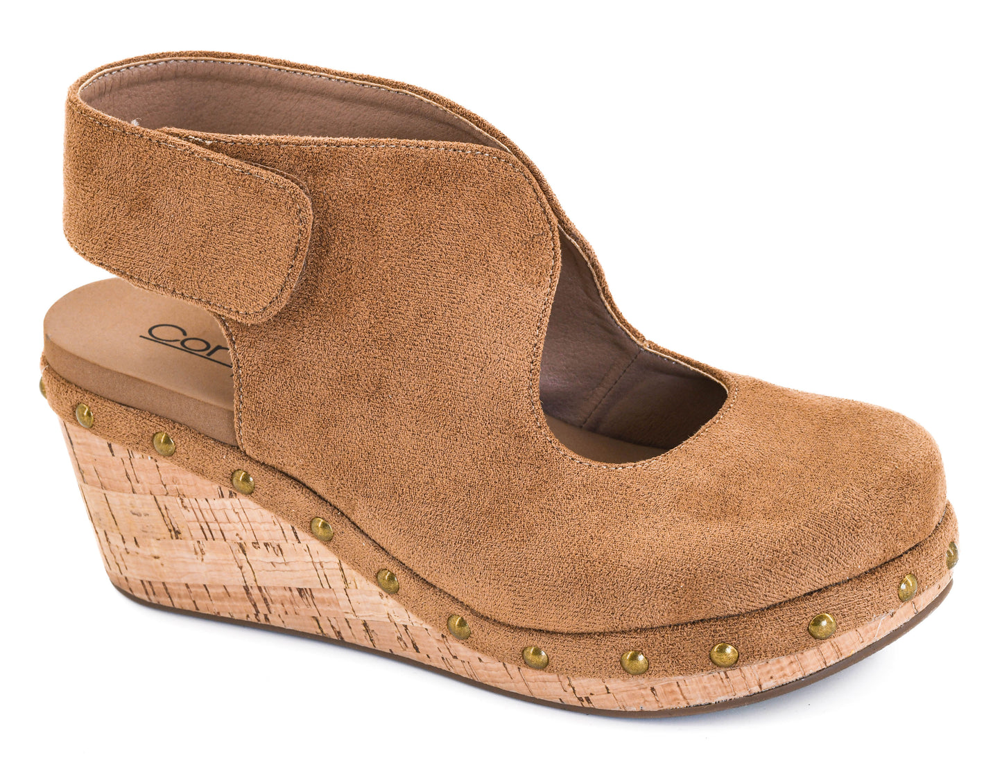Corkys Oh It's You Wedge Sandal (Chestnut)