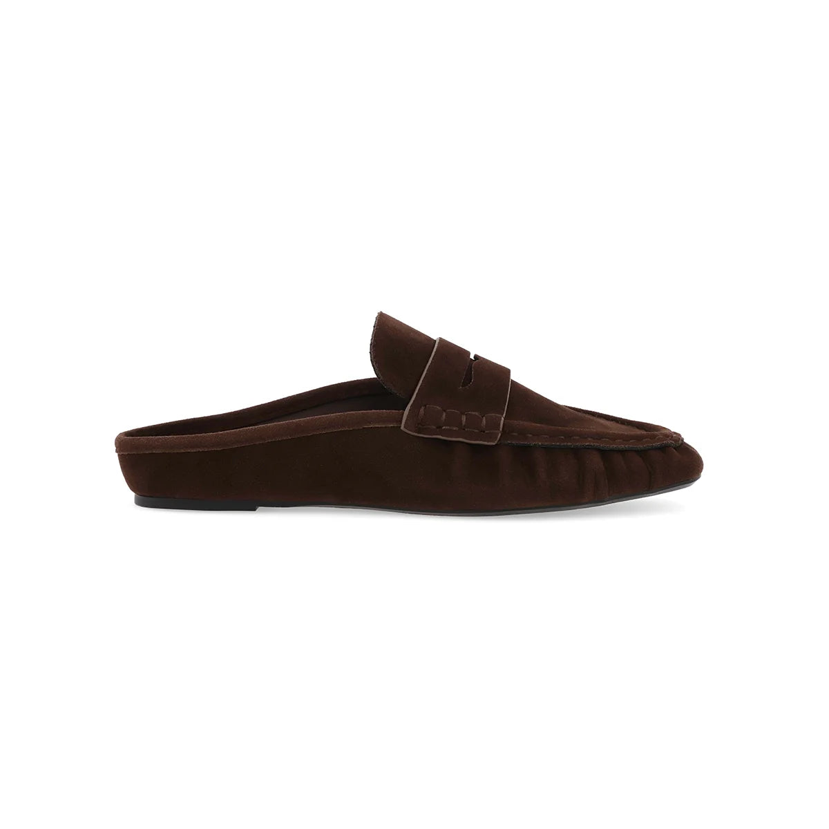 MIA Bridgetta Suede Loafer Mule (Espresso Suede)
