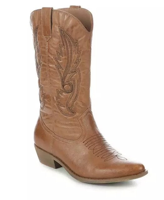 Coconuts By Matisse Gaucho Cowboy Boot (Tan/Wide)