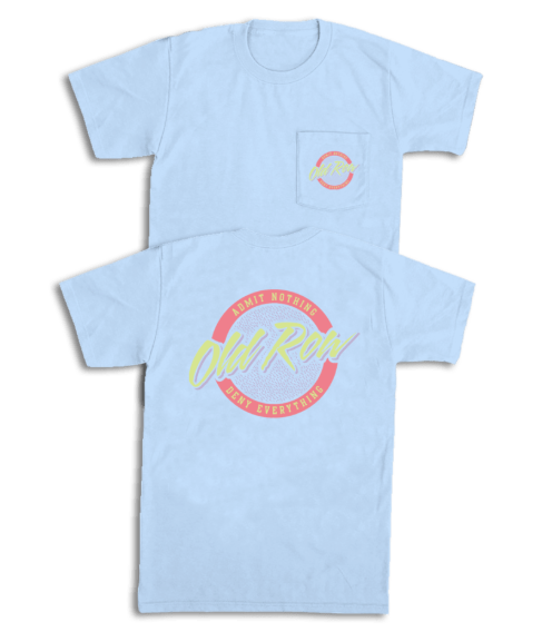 Men's Old Row Circle Logo Pocket Tee (Hydrangea)