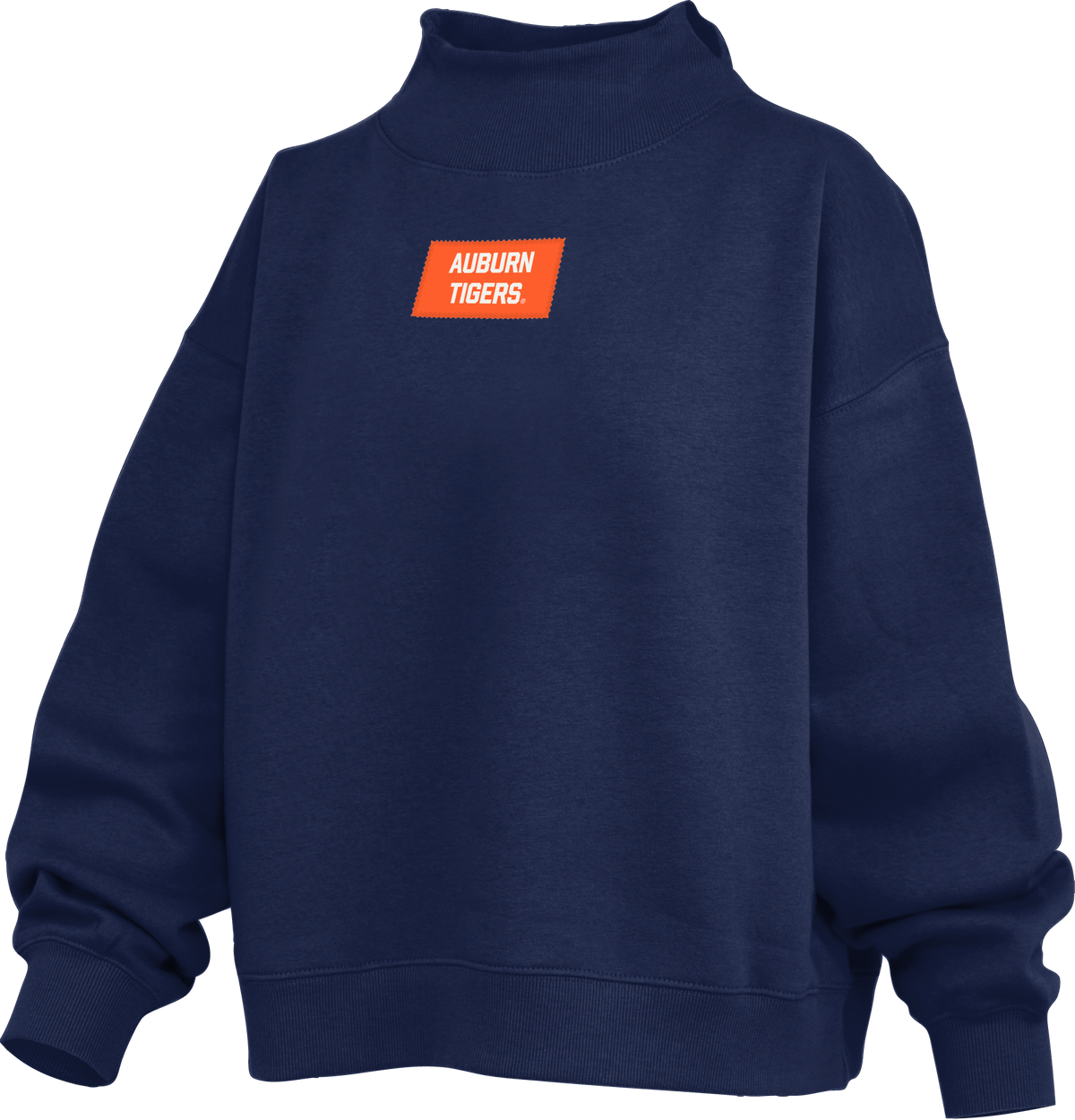 Royce Apparel AUBURN TIGERS Patch Lettering Mockneck (Navy)