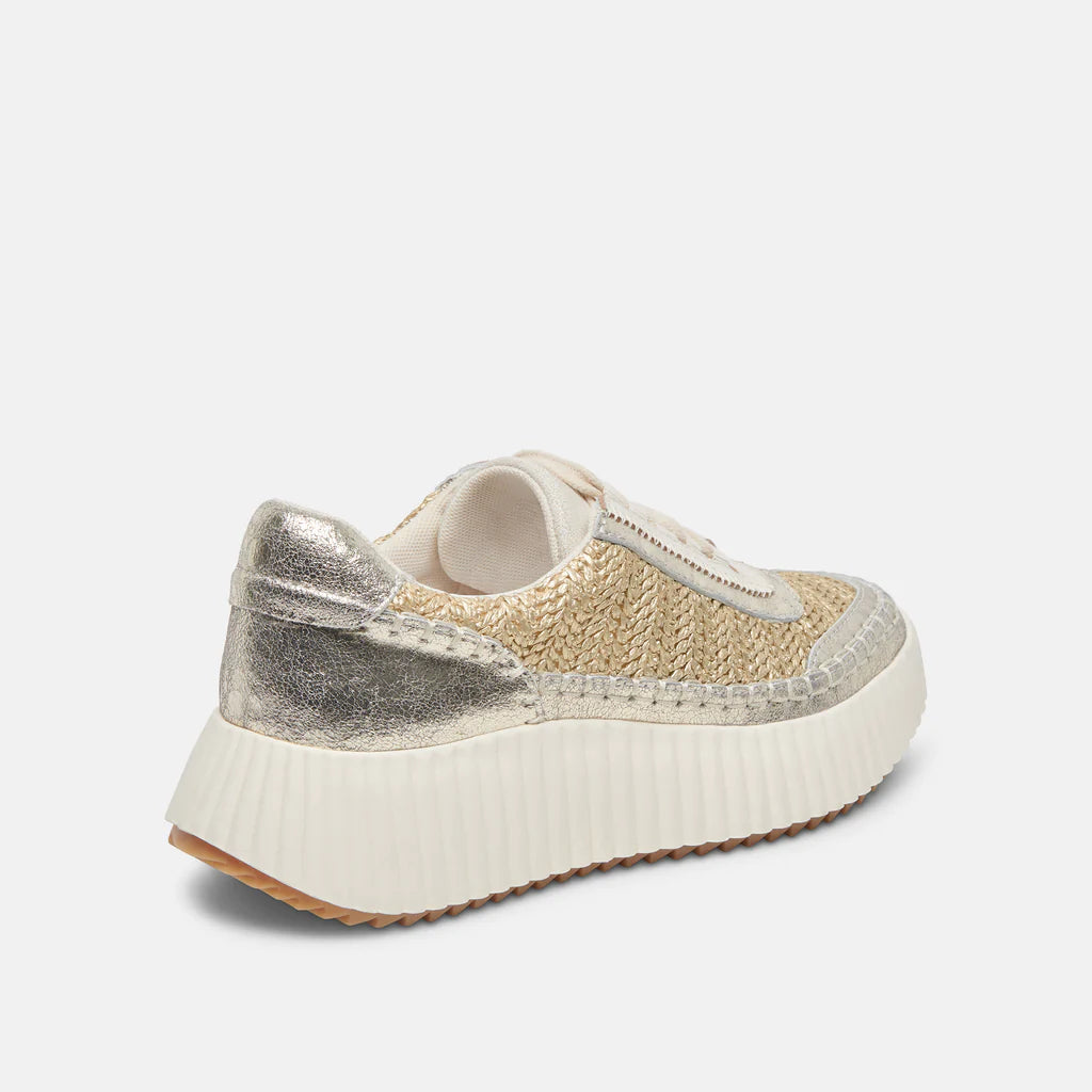 Dolce Vita Dolen Sneakers (Gold Knit)