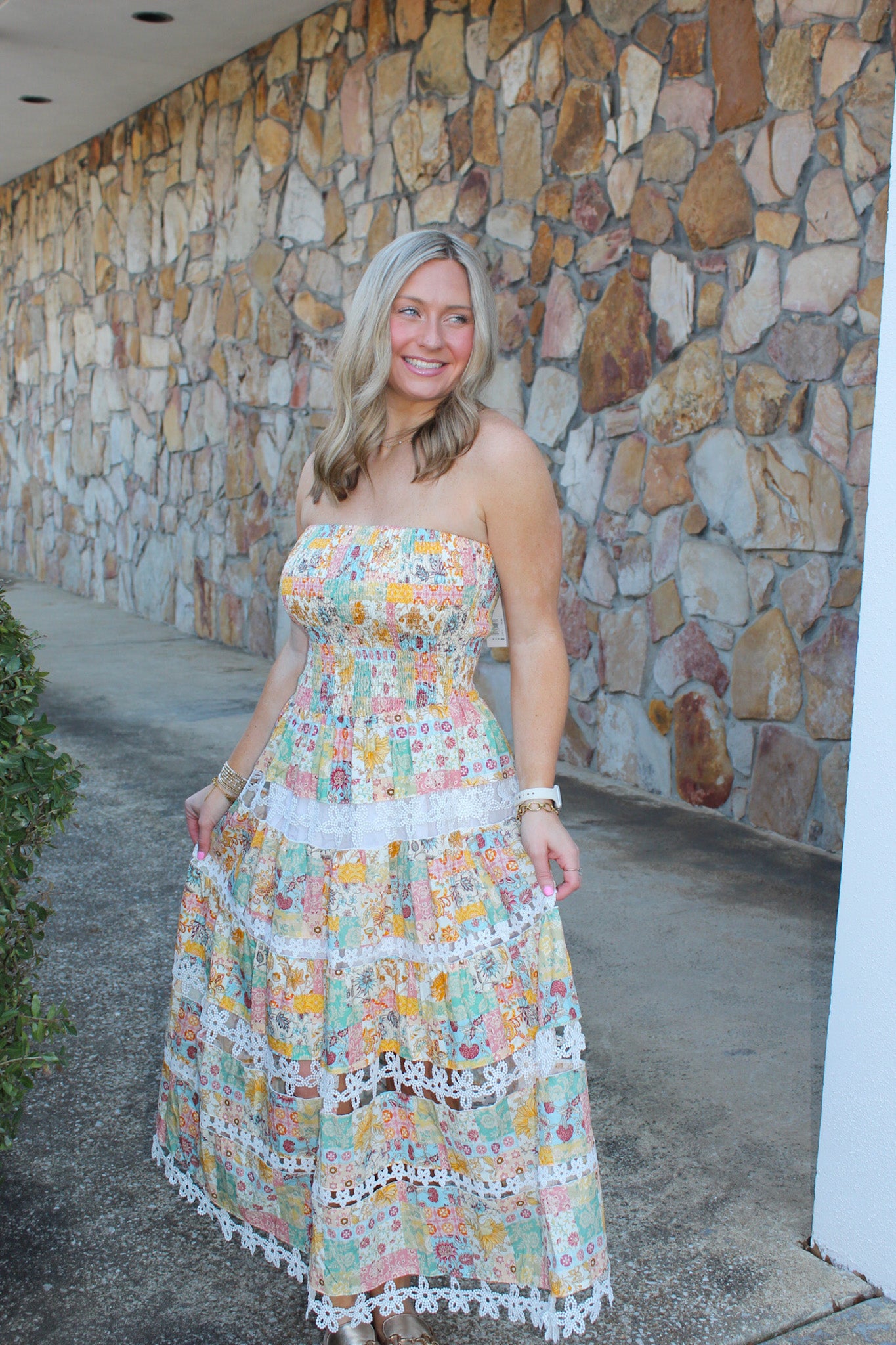 The Kiera Dress (Yellow Multi)