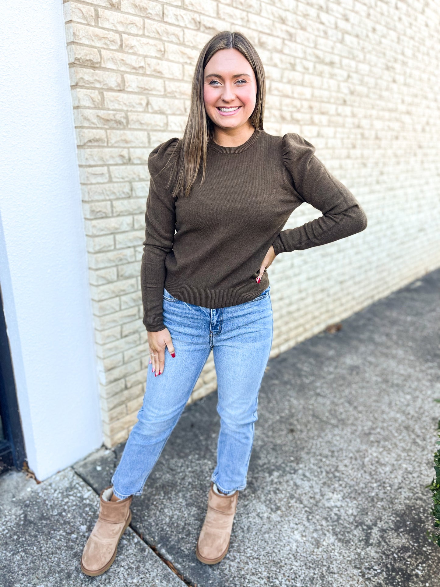 Alyssa Sweater (Chocolate Brown)