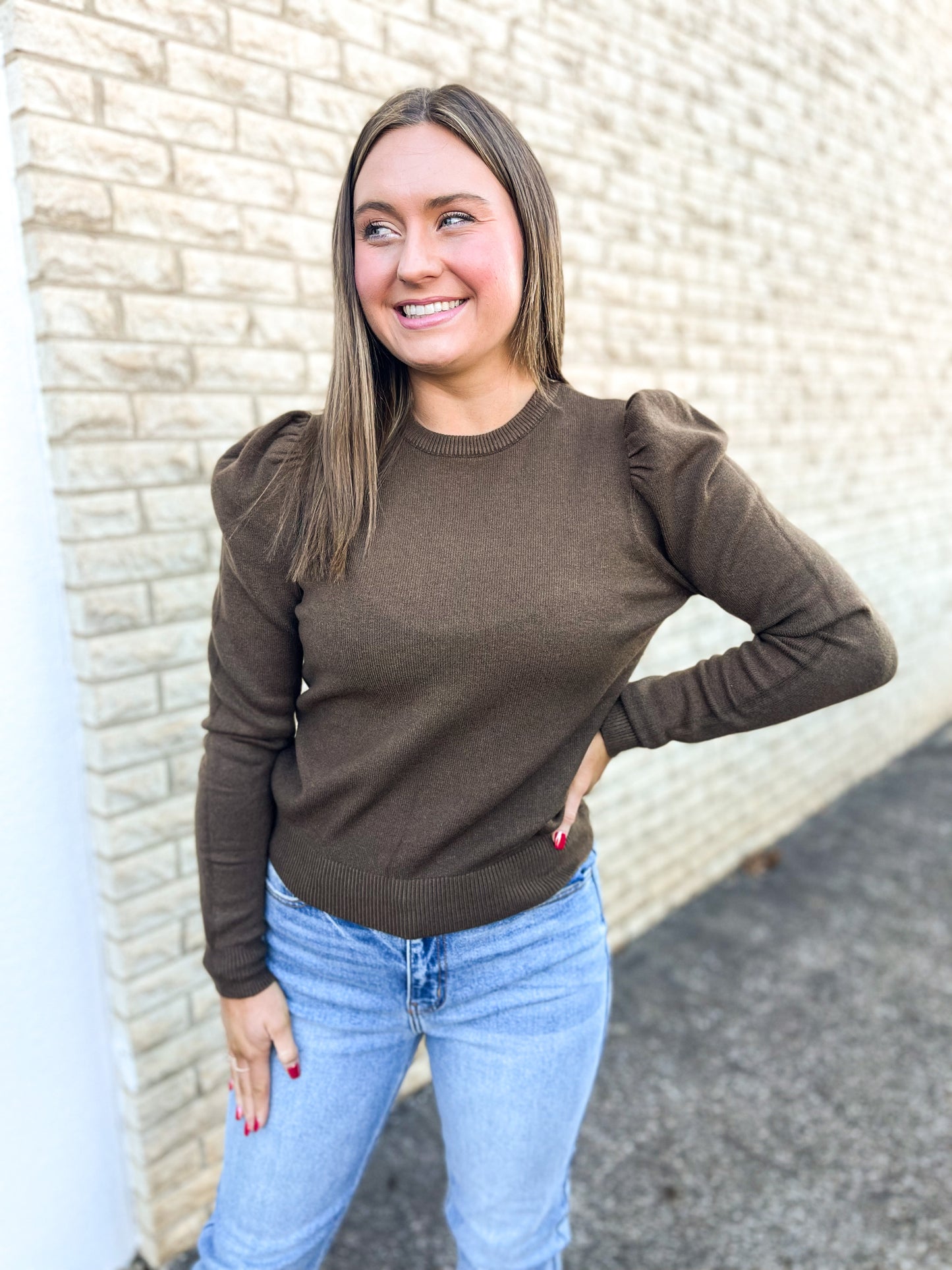 Alyssa Sweater (Chocolate Brown)