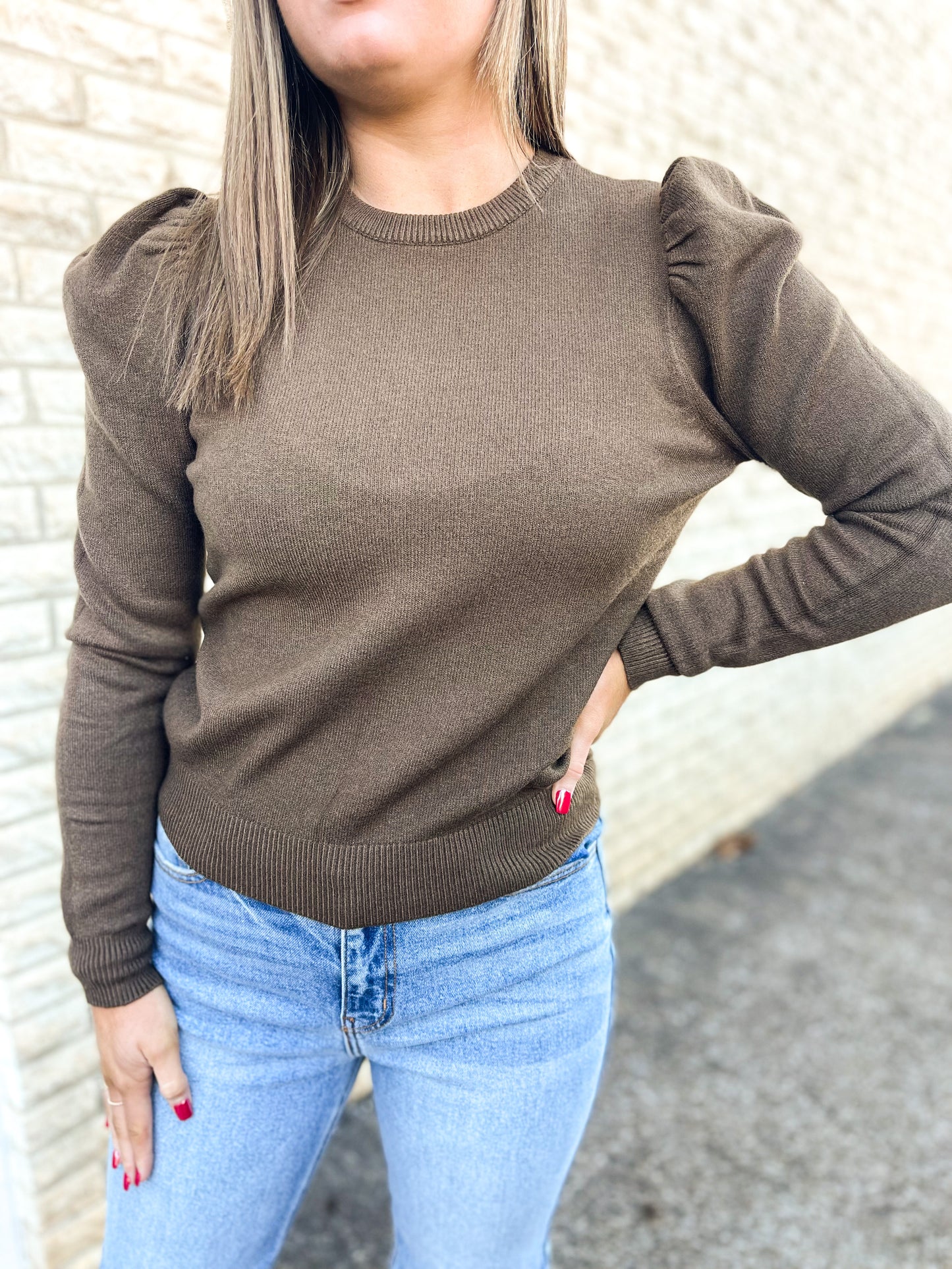 Alyssa Sweater (Chocolate Brown)