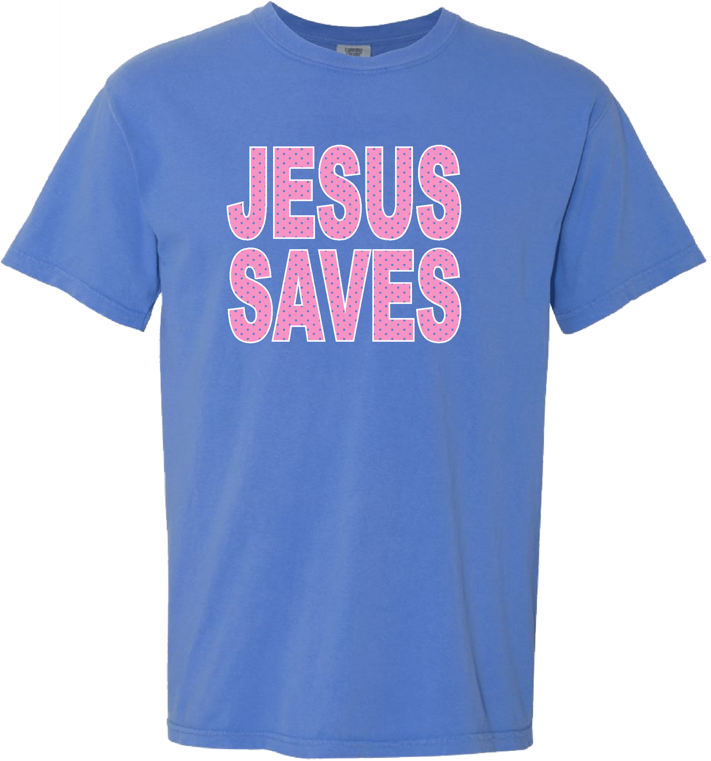 Comfort Color JESUS SAVES POLKA DOT SS