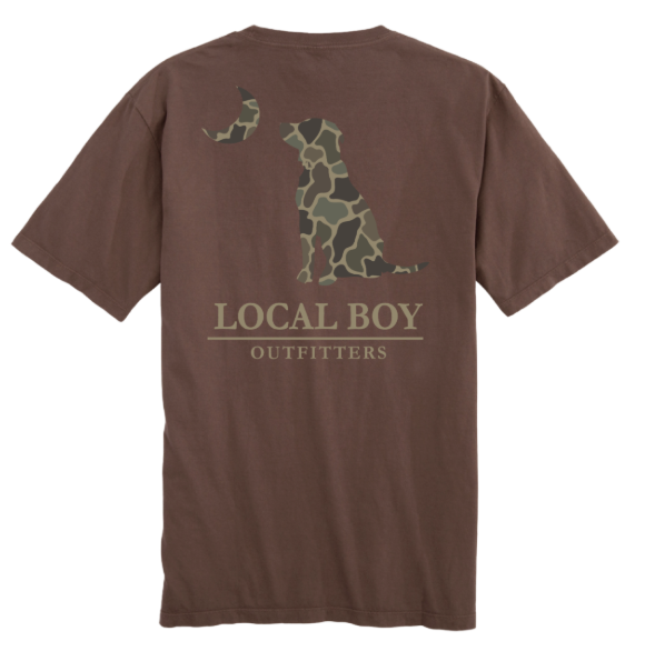 Men's Local Boy Outfitters Brush Camo Dog & Moon T-Shirt (Espresso)
