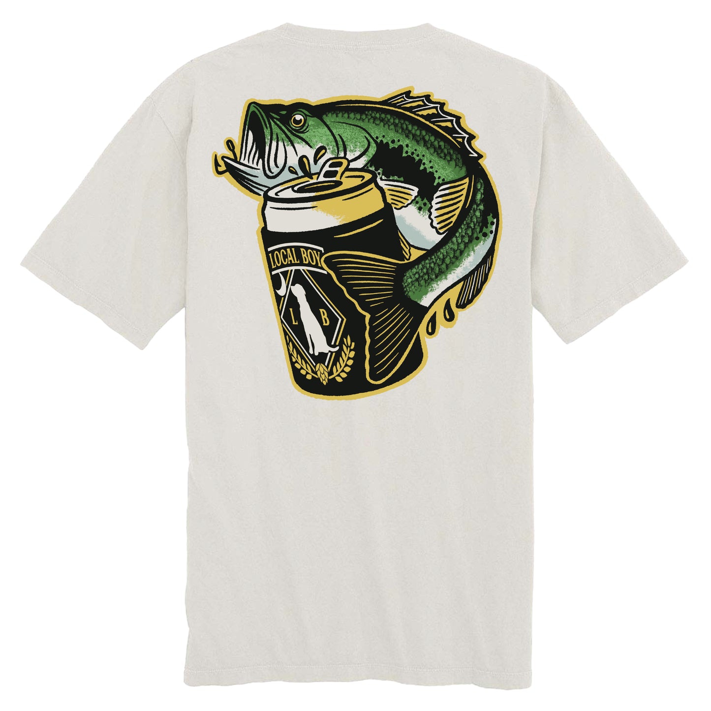 Men's Local Boy Outfitters Beer Bass T-Shirt (Silver)