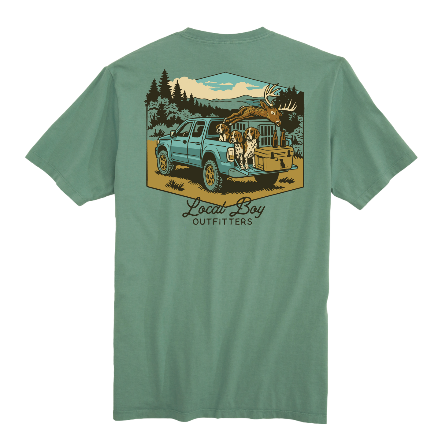 Men's Local Boy Outfitters Heading Home SS (Light Green)