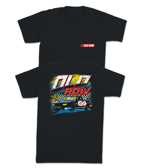 Men's Old Row Racing Pocket Tee (Black)