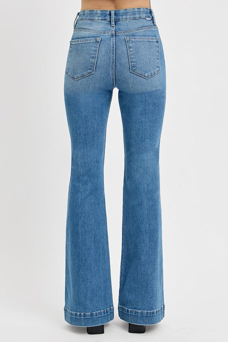 Plus HR Flare Front Pocket Jean (Medium Wash)