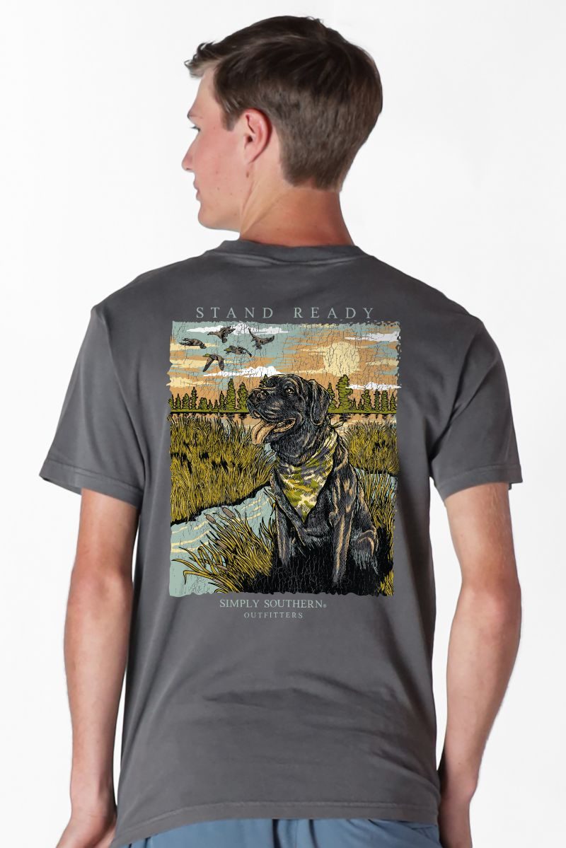 Men's Simply Southern Stand Ready S/S (Graphite)