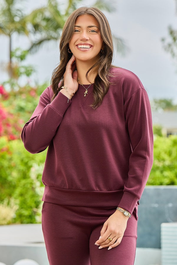 Plus Ladies Scuba Malibu Sweatshirt