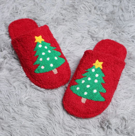 Christmas Tree Slippers