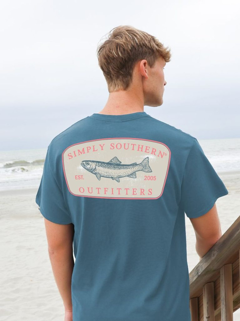 Men's Simply Southern Fish Logo S/S Comet