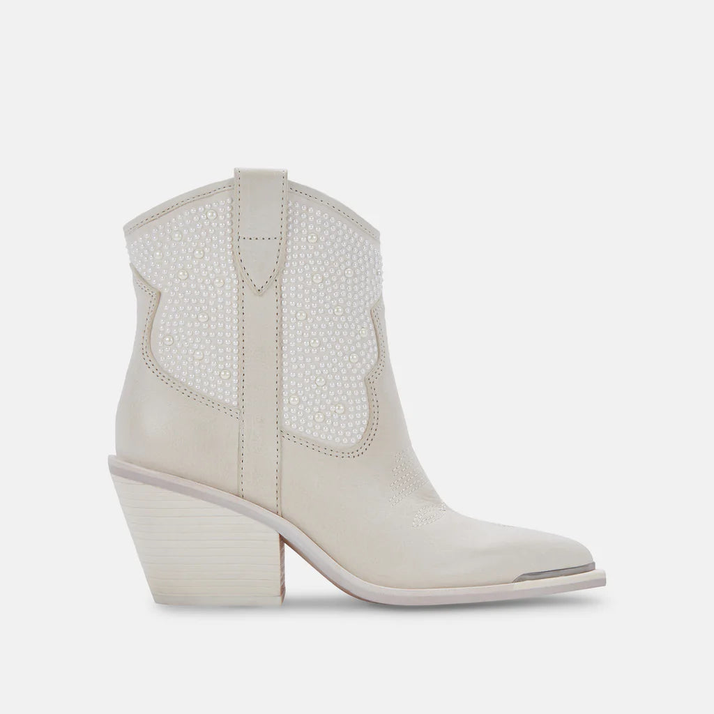 Dolce Vita Nash Booties (Off White Pearl)