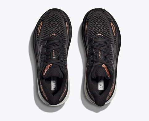 Hoka Clifton 9 Sneaker (Black/Copper)