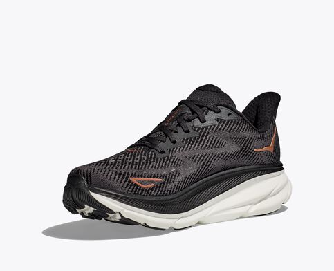 Hoka Clifton 9 Sneaker (Black/Copper)