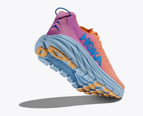 Hoka Rincon 3 Sneaker (Mock Orange/Cyclamen)