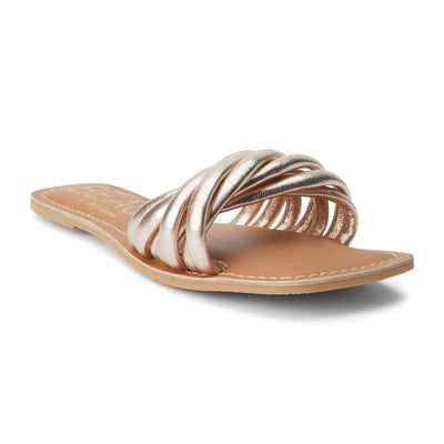Matisse Gale Slide Sandal (Gold)