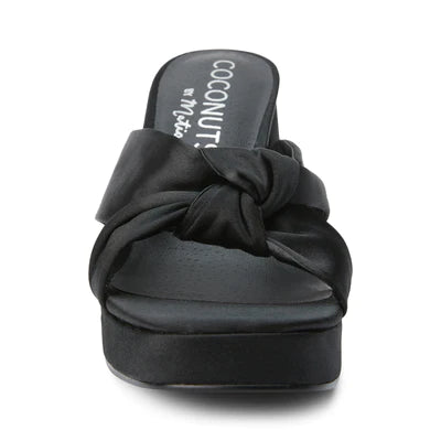 Matisse Esme Platform Heel (Black Satin)