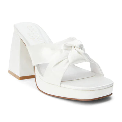 Matisse Esme Platform Heel (White Satin)