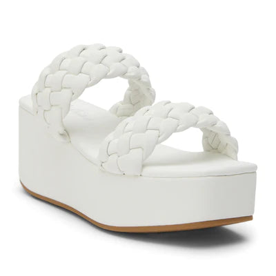 Matisse Greyson White Wedges