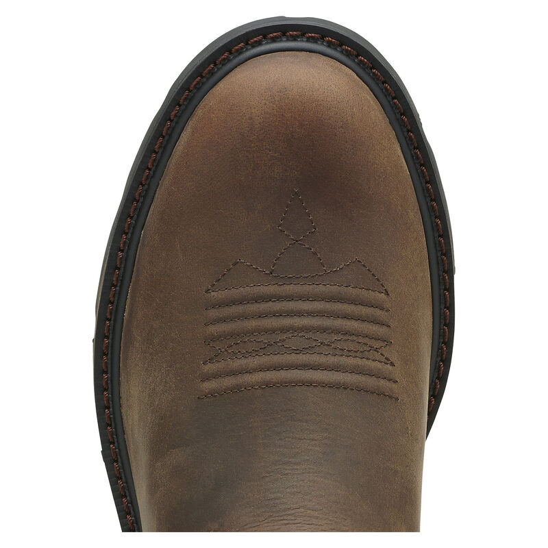 Ariat Men's Groundbreaker Work Boot (Brown Round Toe)